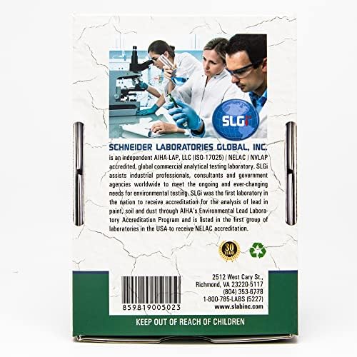 Lead Test Kit in Paint, Dust, or Soil 5PK (Sameday) Schneider Labs (Overnight Return Shipping)