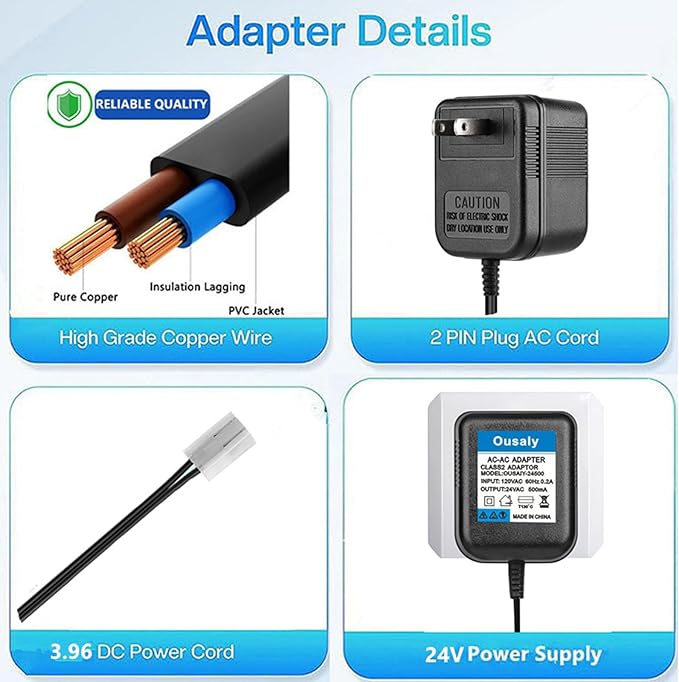 24VAC AC Power Adapter Transformer for Orbit Sprinkler Indoor Irrigation Timers Power Supply Cord,Compatible with Rain Bird UT1 SST Series,Sprinkler System Most Brands on The Market 
