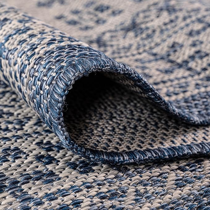Keen Home Design Terrace Outdoor Throw Rug - 3x5 Washable Indoor/Outdoor Rug for Patio, Kitchen, Balcony, Beach, Garden, Deck and Porch, Size: 3'x5'
