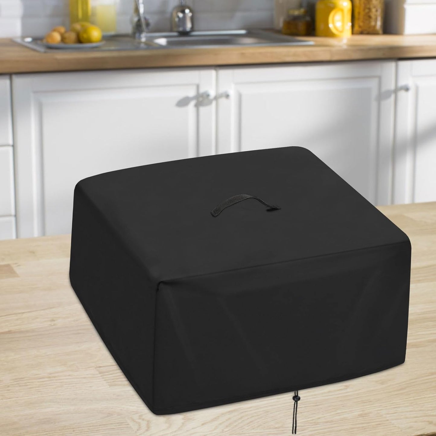 Indoor Grill Cover for Hamilton Beach 12.5x17x7in Electric Grill, Dust-Proof, Portable - Black