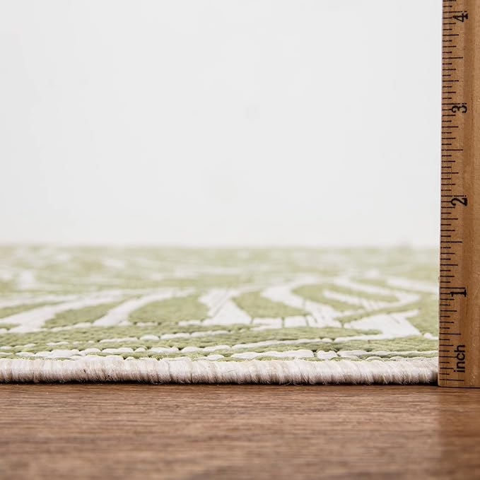 Keen Home Design Terrace Outdoor Area Rug - 9x12 Washable Indoor/Outdoor Rug for Patio, Kitchen, Balcony, Beach, Garden, Deck and Porch, Size: 8'10"x12'