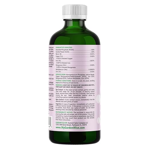 0-3-2 African Violet Fertilizer for Indoor Plants: Concentrated Plant Food – Plant Fertilizer, Bloom Booster for All Violets, Indoor Flowering Plants, Vigorous Growth and Blooming (8 OZ)