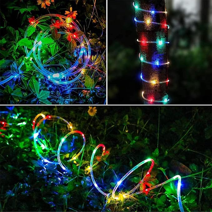 150ft LED Rope Lights Outdoor, 1080 LED Connectable and Flexible Tube Lights with 8 Modes, Waterproof LED Rope Lighting for Garden, Patio, Bedroom, Party, Pool, Indoor Outdoor Decoration (Multicolor)