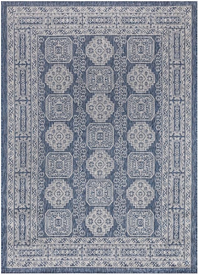 Keen Home Design Terrace Outdoor Throw Rug - 3x5 Washable Indoor/Outdoor Rug for Patio, Kitchen, Balcony, Beach, Garden, Deck and Porch, Size: 3'x5'