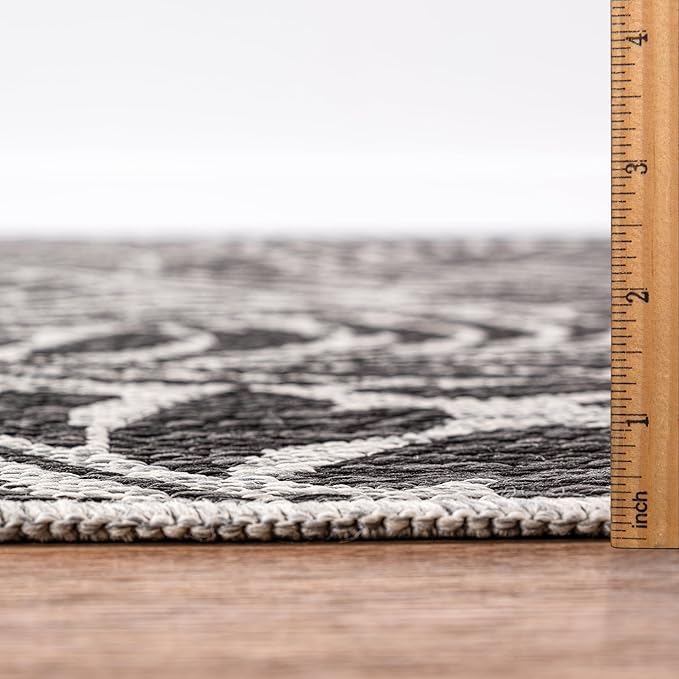 Keen Home Design Terrace Outdoor Throw Rug - 3x5 Washable Indoor/Outdoor Rug for Patio, Kitchen, Balcony, Beach, Garden, Deck and Porch, Size: 3'x5'