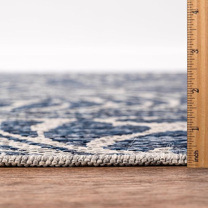 Keen Home Design Terrace Outdoor Runner Rug - 2x12 Washable Indoor/Outdoor Rug for Patio, Kitchen, Balcony, Beach, Garden, Deck and Porch, Size: 2'2"x11'10"