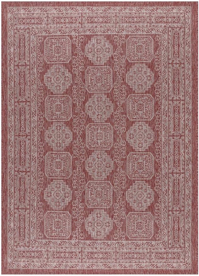 Keen Home Design Terrace Outdoor Throw Rug - 3x5 Washable Indoor/Outdoor Rug for Patio, Kitchen, Balcony, Beach, Garden, Deck and Porch, Size: 3'x5'