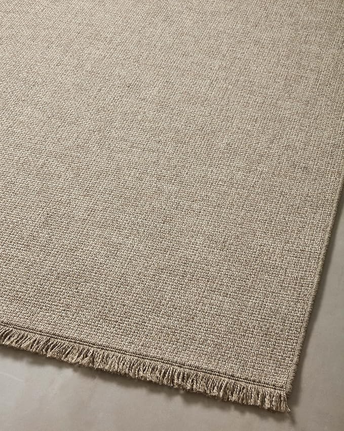 Loloi Dawn Collection Indoor/Outdoor DAW-04 Coffee 7'-8" x 7'-8" Round Area Rug
